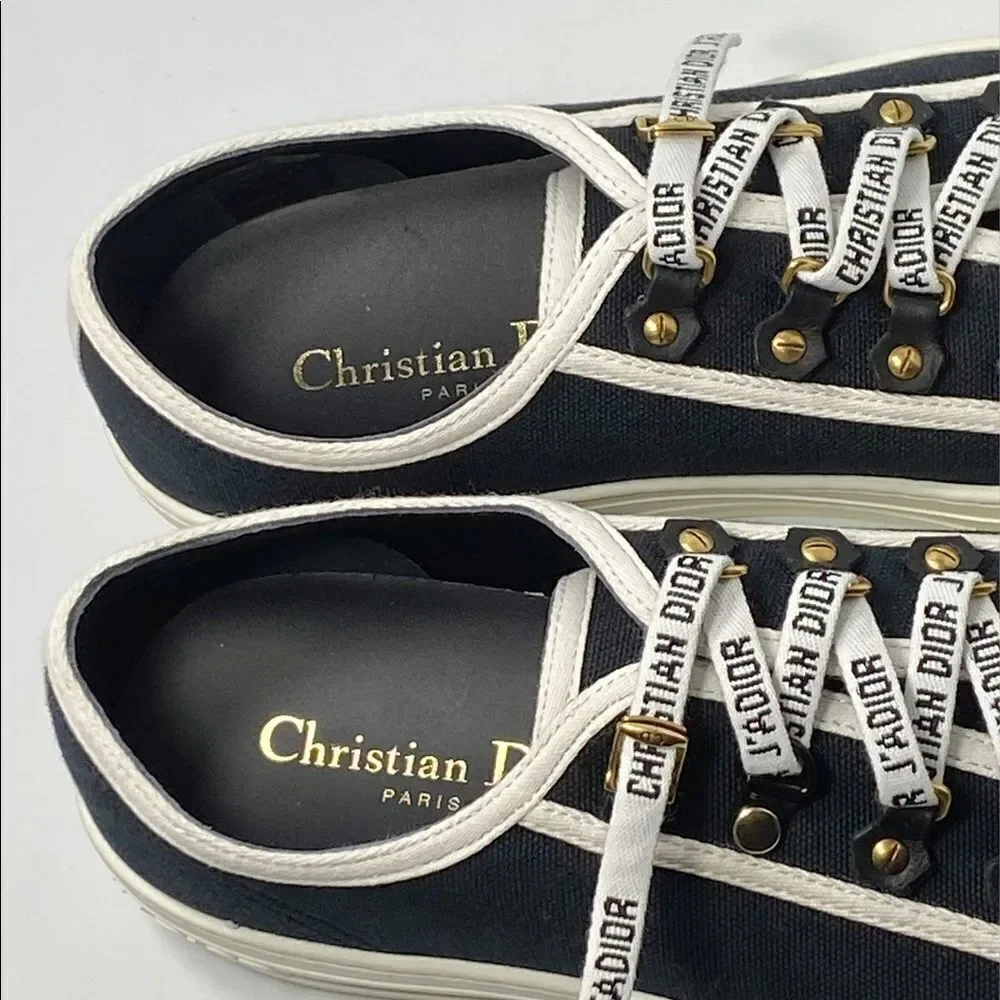 Dior canvas low top sneakers size 40.5 - Picture 8 of 13